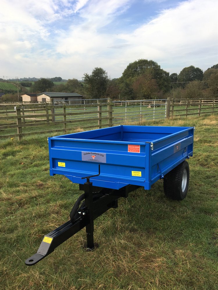 British Made 1.5 Ton Hydraulic Tipping Trailer - Trailer
