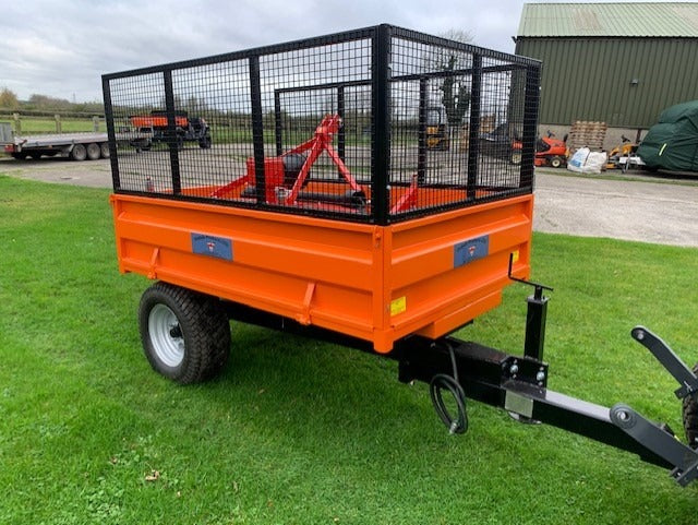 British Made 1.5T Hydraulic Tipping Trailer with Mesh Sides - Trailer