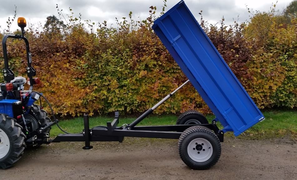 British Made 1.5T Hydraulic Tipping Trailer with Mesh Sides - Trailer