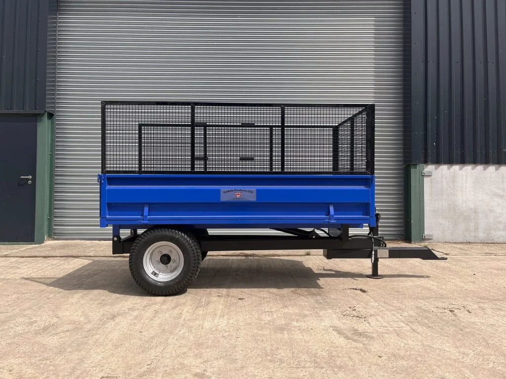 British Made 2 Ton Hydraulic Tipping Trailer with Mesh Sides - Trailer