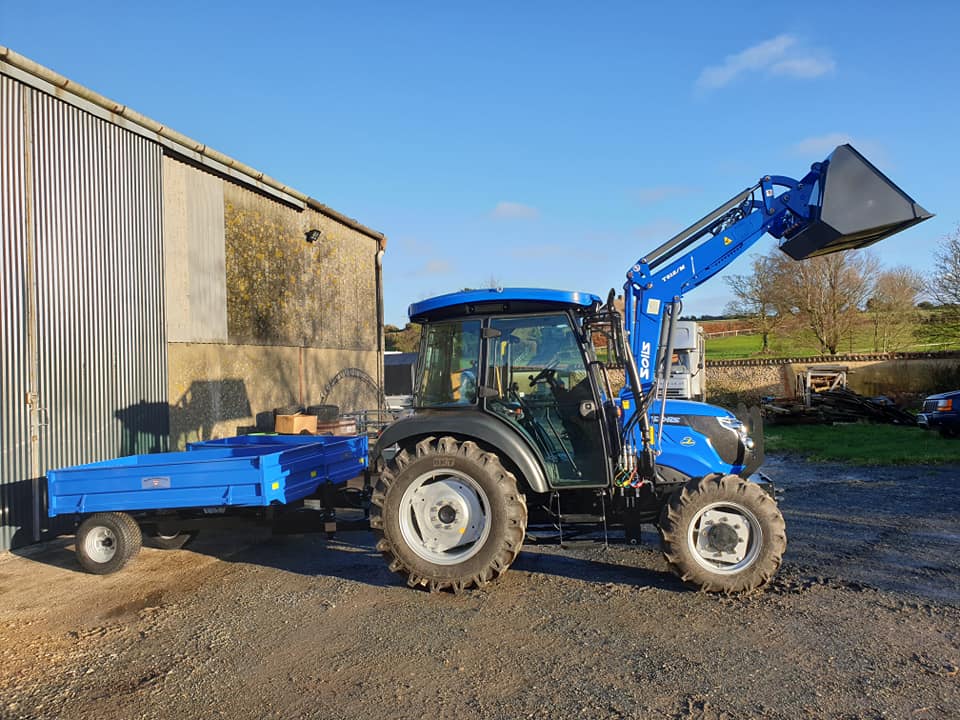 British Made 2 Ton Hydraulic Tipping Trailer with Mesh Sides - Trailer