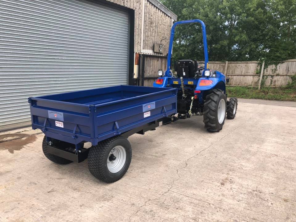 British Made 2 Ton Hydraulic Tipping Trailer with Mesh Sides - Trailer