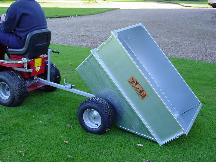 Large Capacity Galvanised Tipping Trailer Wide Profile Wheels - Trailer