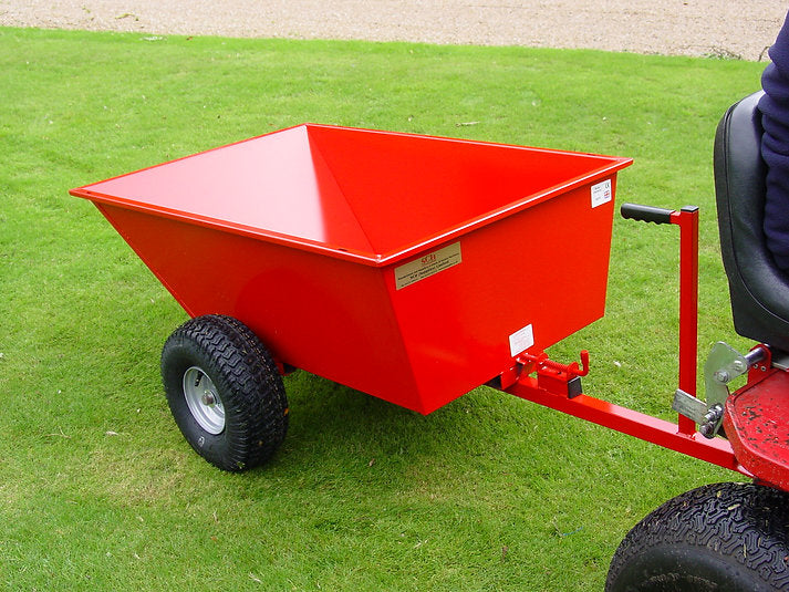 Steel Tipping Dump Trailer - Wide Profile Wheels - Trailer