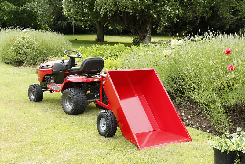 Steel Tipping Dump Trailer - Wide Profile Wheels - Trailer