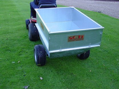 Large Capacity Galvanised Tipping Trailer Wide Profile Wheels - Trailer